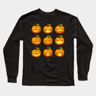 Smiling Pumpkins Long Sleeve T-Shirt